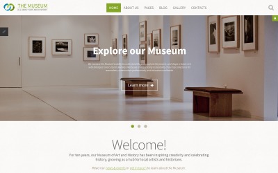 Museet - Konst- och historiemuseum Responsiv Joomla-mall