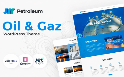 Petroleum - WordPress тема для бізнесу з нафтою та газом