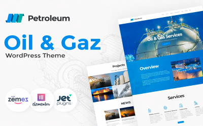Petroleum - WordPress-thema voor de olie- en gassector