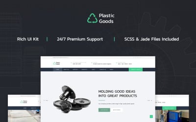 Plastik Ürünler - Çok Sayfalı İşletme Web Sitesi Şablonu
