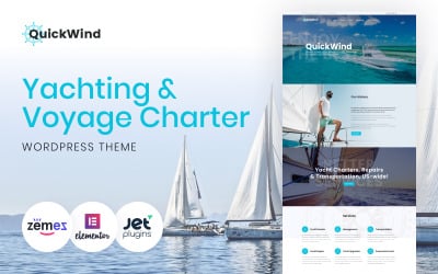 QuickWind - Yacht Charter WordPress Theme for Boat Rental Website