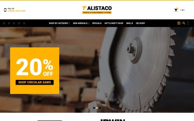 Responsive Alistaco - Tools & Equipment Store Prestashop #62363