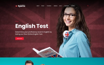 Responsive Spello - Language School Wordpress #62354