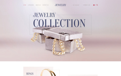 Responsivt Jewelry - Luxury Collection Shopify-tema #62323