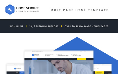 Responzivní Šablona webových stránek "Home Appliance Repair Service Multipage" #62321