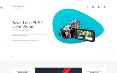 Reszponzív Eveprest - Electronics PrestaShop Theme PrestaShop sablon 62337