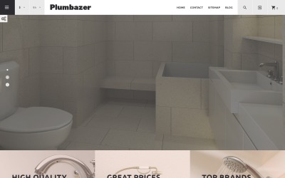 Reszponzív Plumbazer - Plumbing Responsive PrestaShop sablon 62302
