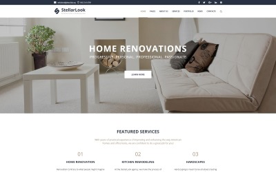 StellarLook - Renovace a interiérový design WordPress motiv