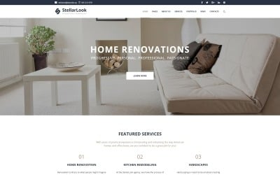 StellarLook - Tema WordPress de renovação e design de interiores