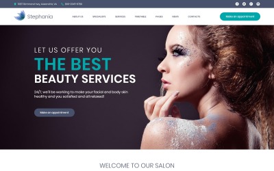 Stephania - Beauty Salon & Skin Care Tema WordPress №62366