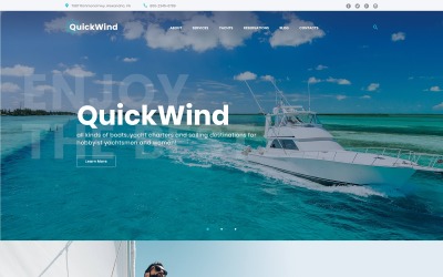 Tema De WordPress "Yachting & Voyage Charter" #62365