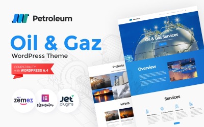 Тема WordPress для нефтегазового бизнеса