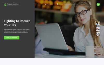 Virginia Anderson - Accountant for Small Business Multipage Website Template