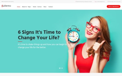 WordPress Theme namens "Guillermo - Lebensberatung und Business Coaching" #62358