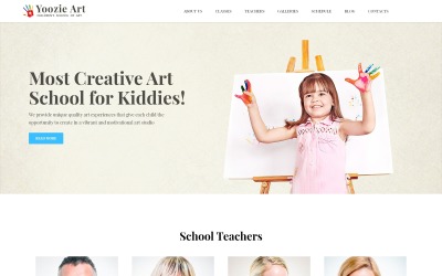 WordPress Theme namens "Kinderkunstschule" #62385