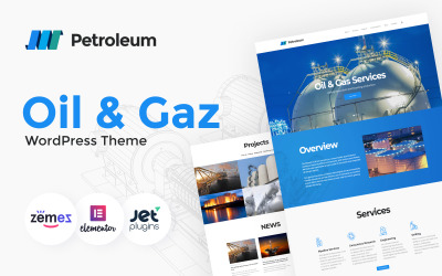 WordPress Theme namens "Maxwell - Öl & Gas Unternehmen" #62356