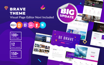 Brave Theme - Plantilla de sitio web HTML multipropósito