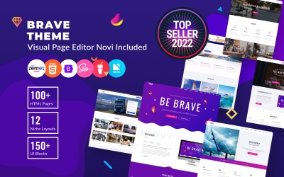Brave Theme - Plantilla de sitio web HTML multipropósito