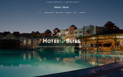 HotelBliss - Spa & Resort Hotel Tema WordPress №62442