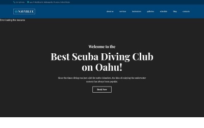 NavyBlue – Responsives WordPress-Thema für den Scuba Diving Club