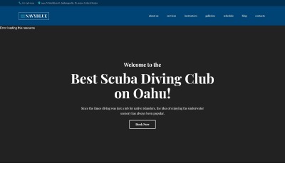 "NavyBlue - Scuba Diving Club Responsive" Responsive WordPress thema №62484