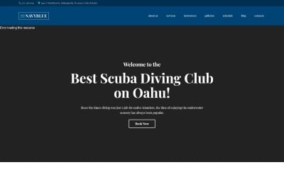 NavyBlue - Scuba Diving Club Responsive WordPress Theme