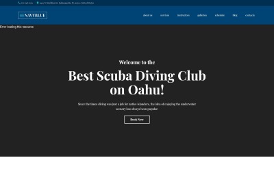 "NavyBlue - Scuba Diving Club Responsive" 响应式WordPress模板 #62484