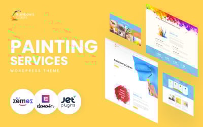 Colori dell&amp;#39;arcobaleno - Tema WordPress per aziende di verniciatura