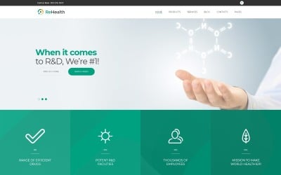 Responsywny motyw WordPress ReHealth - Medical & Drug Store WordPress Theme #62499
