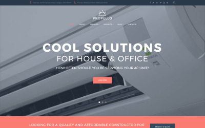 Reszponzív Propello - Air Conditioning Maintenance WordPress sablon 62487