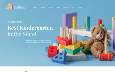 SmallSteps - Kindergarten Responsive WordPress Theme Tema WordPress №62446