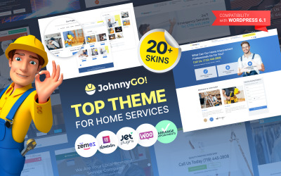JohnnyGo - Тема для багатоцільових послуг для дому WordPress