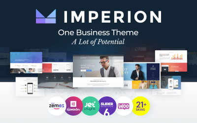 "Imperion - Multipurpose Corporate" 响应式WordPress模板 #62626