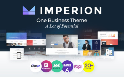 Template WordPress Responsive #62626 "Imperion - Multipurpose Corporate"