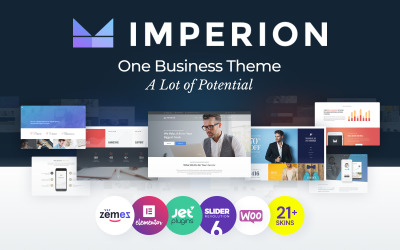 Template WordPress Responsive #62626 "Imperion - Multipurpose Corporate"