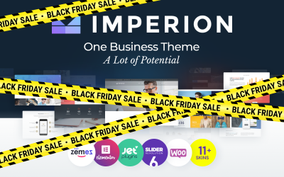 Template WordPress Responsive #62626 "Imperion - Multipurpose Corporate"