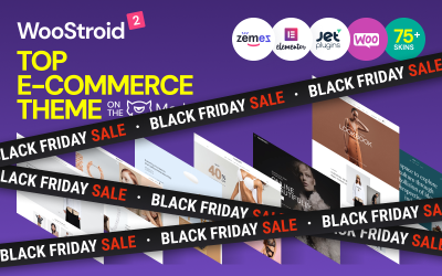 WooCommerce Theme namens "Woostroid - Mehrzweck" #63000