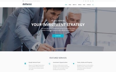 Dollarex - WordPress-tema för investeringsföretag och finans