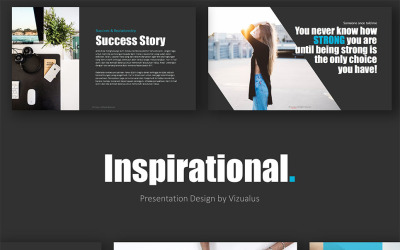 Inspirational PowerPoint Template PowerPoint sablon 63383