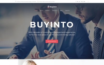 Motyw WordPress dotyczący inwestycji i zarządzania biznesowego