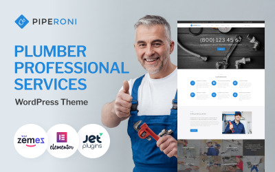 Piperoni - Tema de WordPress para servicios de fontanería