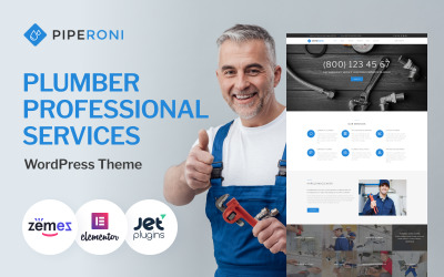 Piperoni - Tema WordPress de serviços de encanador