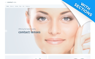 Responsivt Contact Lens - Lens Store Shopify Theme Shopify-tema #63349