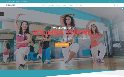 Responsywny szablon Joomla Dance Studio Responsive Joomla Template #63393