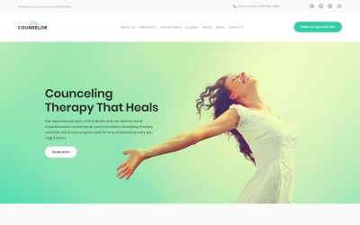 Responzivní WordPress motiv "Counselor - Counseling Therapy Center Responsive" #63388