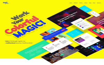 Responzivní WordPress motiv "Magic – Multifunkční kreativní" #63333