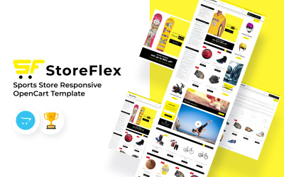 StoreFlex - A Sports Store érzékeny OpenCart sablonja