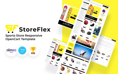 StoreFlex - адаптивний шаблон OpenCart для спортивного магазину