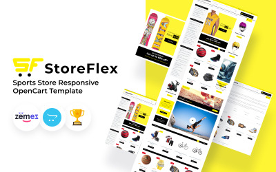 StoreFlex - Адаптивный OpenCart шаблон спортивного магазина