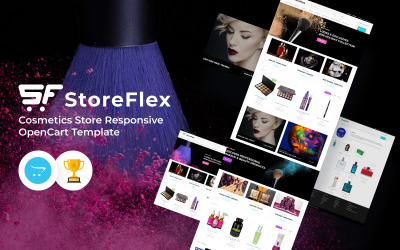 StoreFlex - Modello OpenCart reattivo per negozio di cosmetici